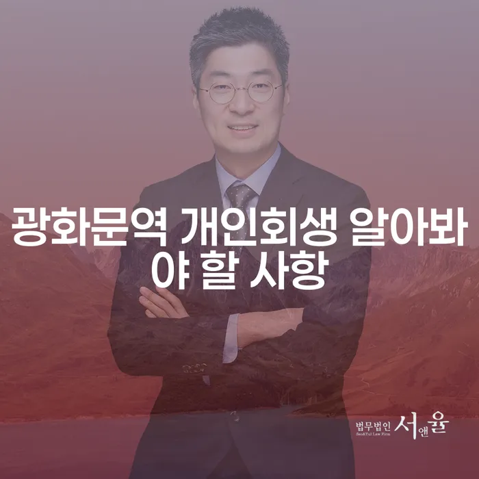 광화문역 개인회생 알아봐야 할 사항